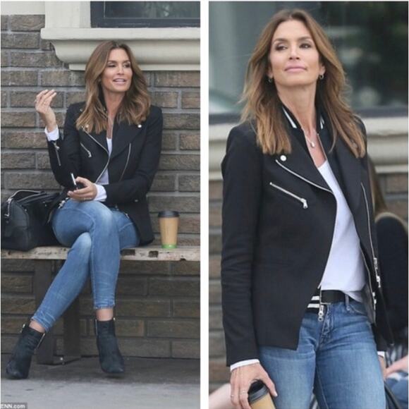 Veronica Beard Hadley Scuba Moto Jacket Navy - Picture 9 of 16